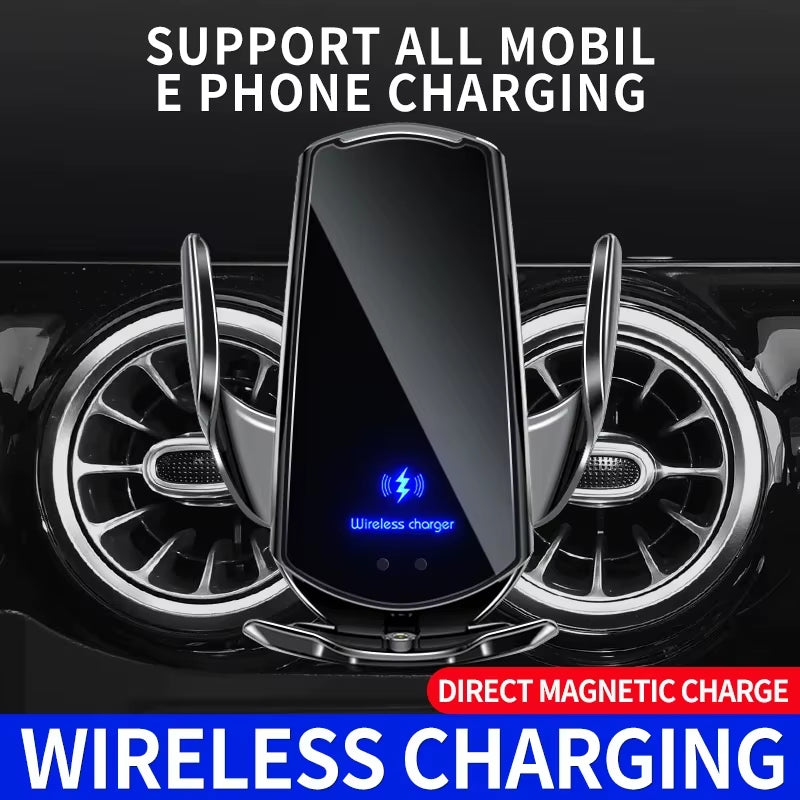 30W Car Wireless Charger Magnetic Automatic Car Mount Phone Holder Mobile Phone Accessrios Infrared Induction Fast Charging