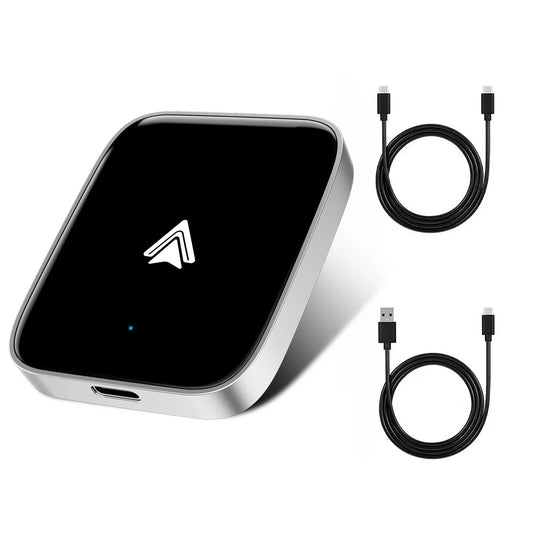 Wireless Carplay Android Auto Adapter 2025 New Upgrade for 99% Cars 5Ghz Wifi &Low-Latency Streaming Plug&Play Wired to Wireless