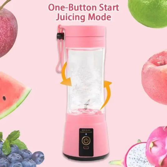 Home Portable Carrying Electric Juice Extractor Cup Usb Charging Automatic Mini Juice Extractor Cup 6 Leaf Blade Head