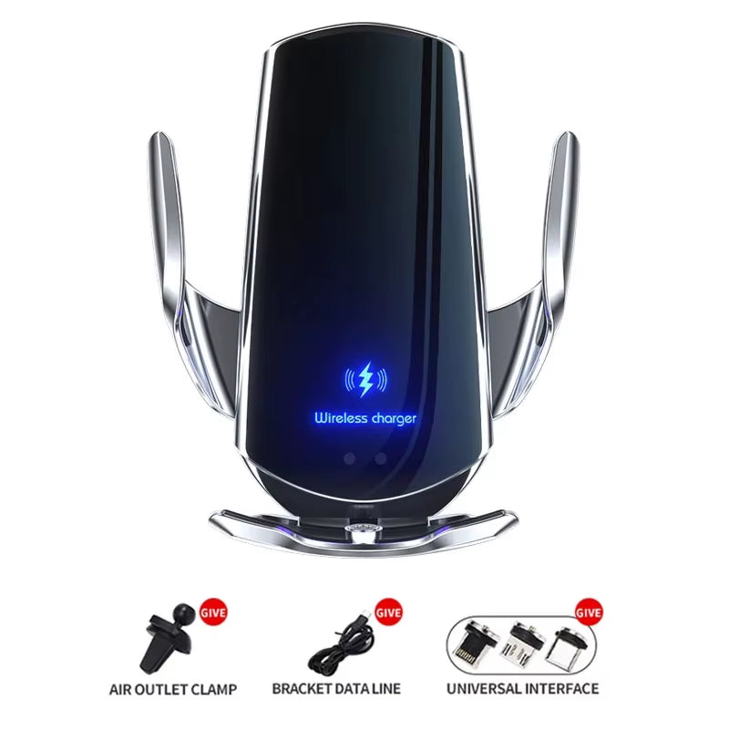 30W Car Wireless Charger Magnetic Automatic Car Mount Phone Holder Mobile Phone Accessrios Infrared Induction Fast Charging