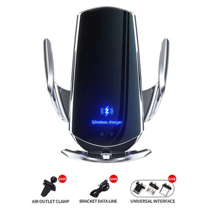 30W Car Wireless Charger Magnetic Automatic Car Mount Phone Holder Mobile Phone Accessrios Infrared Induction Fast Charging